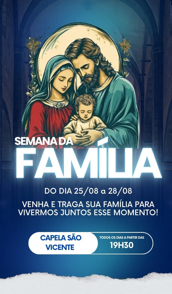 Semana da família na capela São Vicente em esperança PB