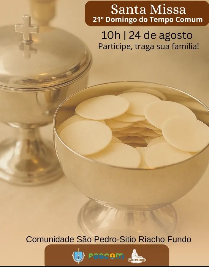 Santa missa na comunidade de São Pedro sítio riacho fundo